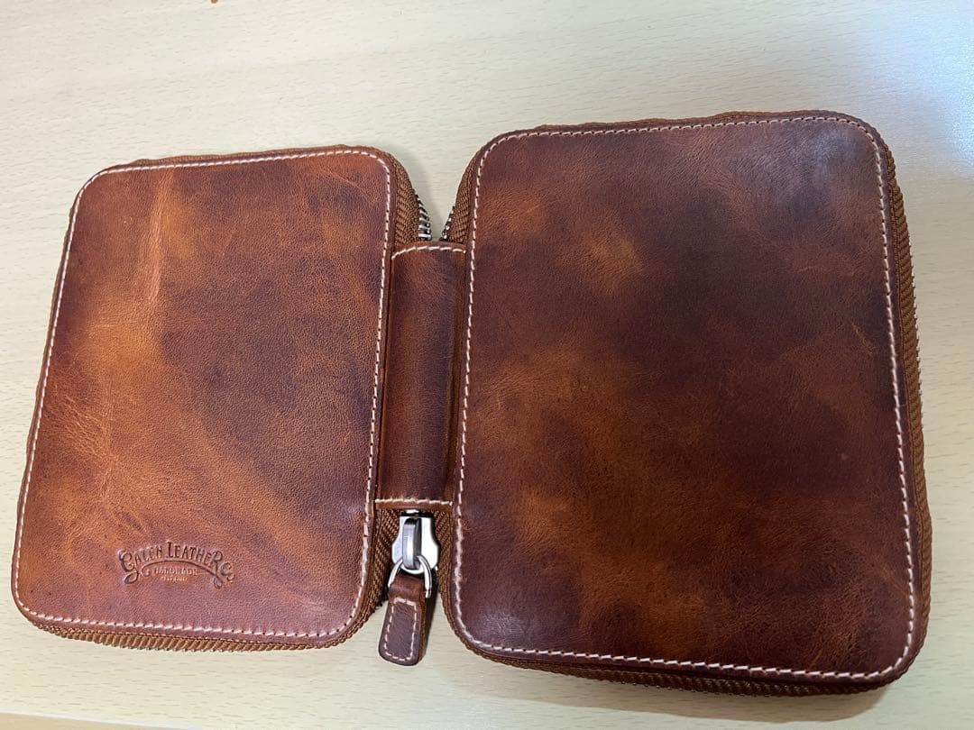 ガレンレザー　10本挿しペンケース　クレイジーホースブラウン