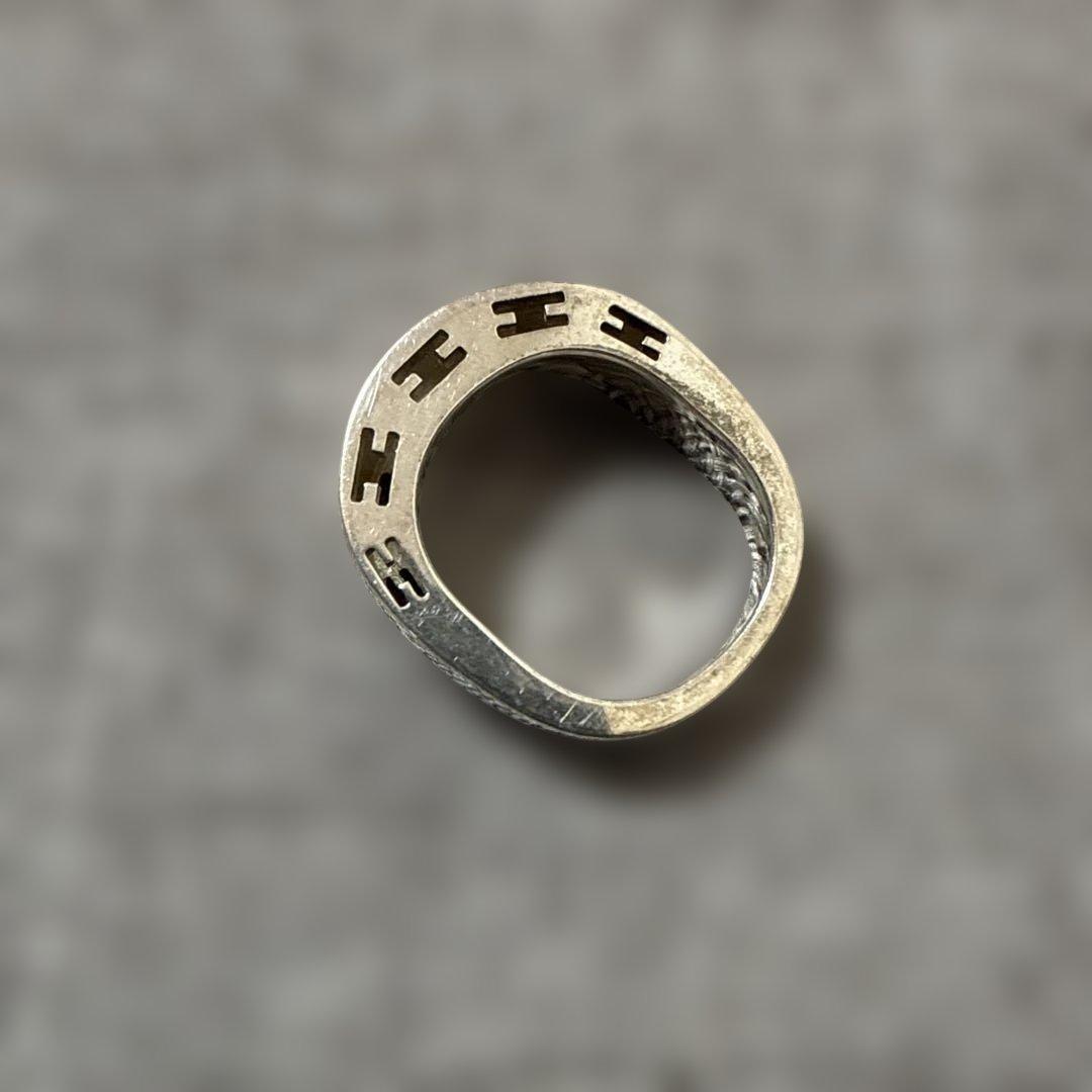 K*N様 値下げ　エルメス　シルバー925 カットアウトデザイン リング