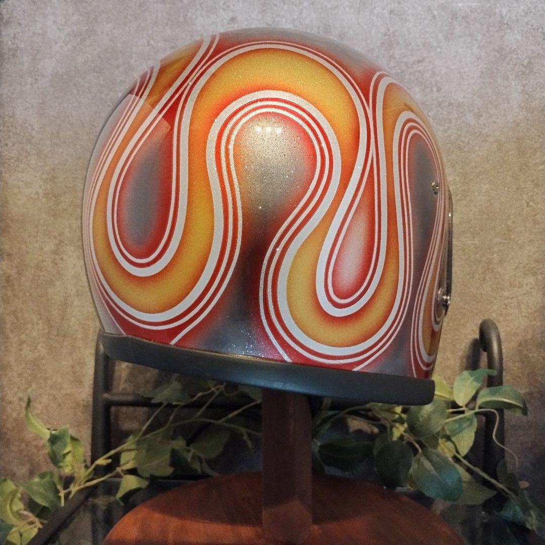 新品　カスタムペイント　フルフェイスヘルメット　ボバー　チョッパー　バイク