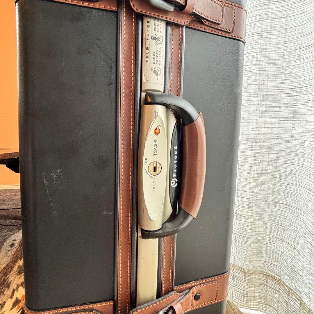 ProtecA プロテカ　TSA スーツケース キャリーケース　黒　大型　レザー