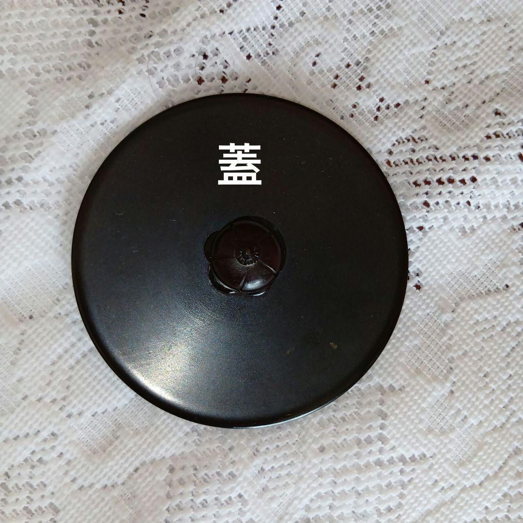 茶道具・置炉用笠釜・鉄製茶釜 ・あじろ鉄・釜環付き・USED【24】