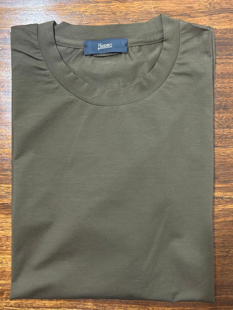 HERNO【ヘルノ】クルーネック コットンストレッチ　　　ジャージー