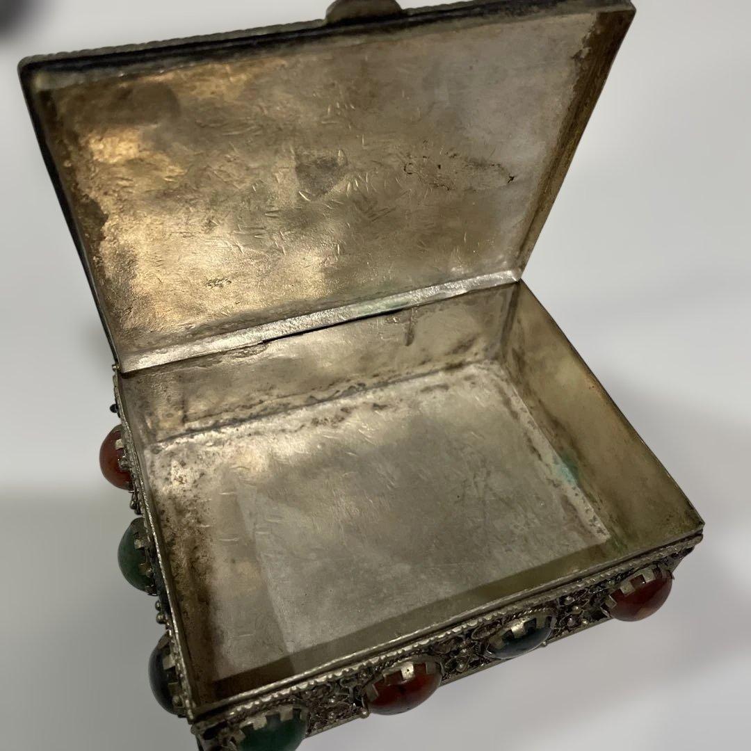 インド製 アンティーク 小物入れ 宝石箱