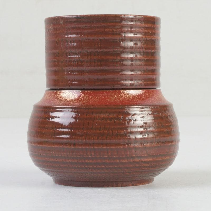 茶道具　漆塗　帽子茶器　棗　時代箱付　V　9816