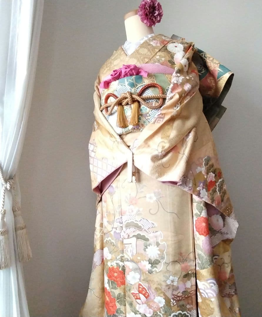 限定セール　1/22（木）まで！438.振袖7点セット 正絹　フルセット　成人式