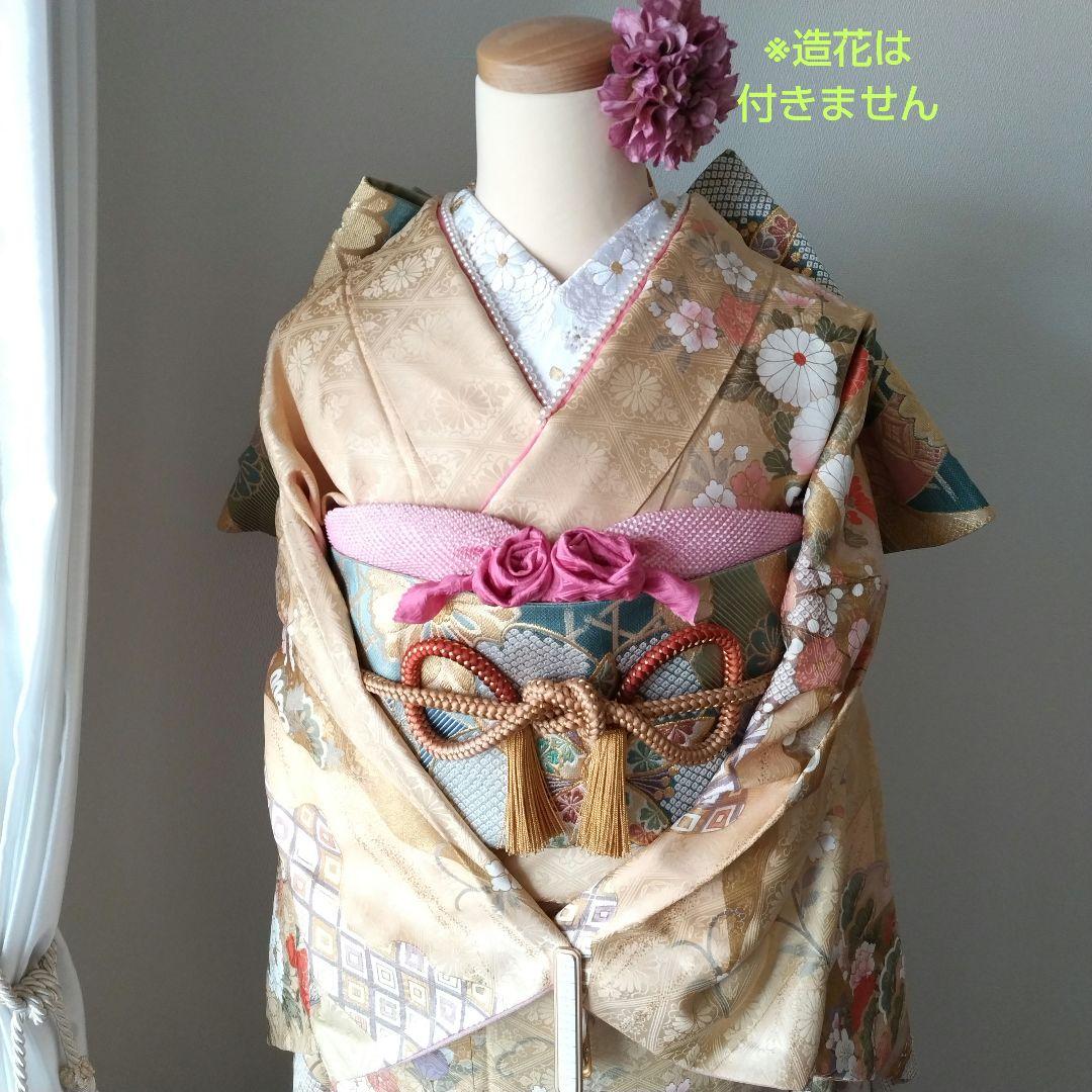 限定セール　1/22（木）まで！438.振袖7点セット 正絹　フルセット　成人式