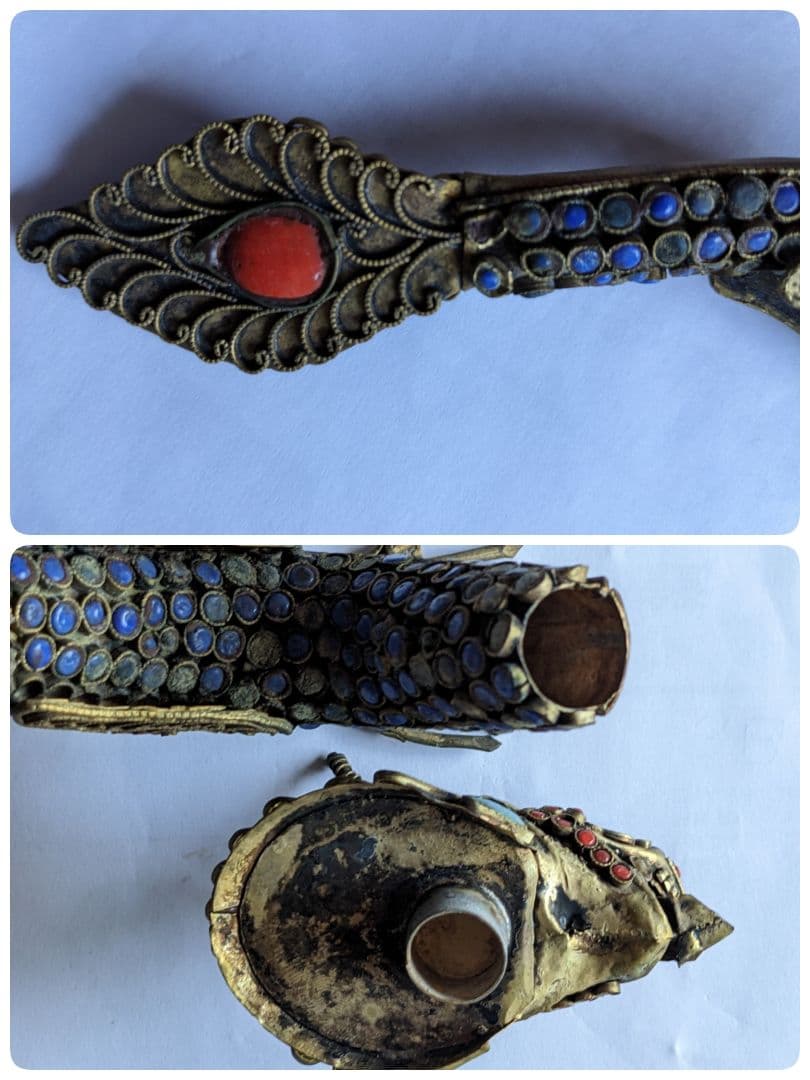 ♦中国 景泰藍？琺瑯彩 龍 置物飾り 七宝焼 古玩 古美術品 美術品 骨董品