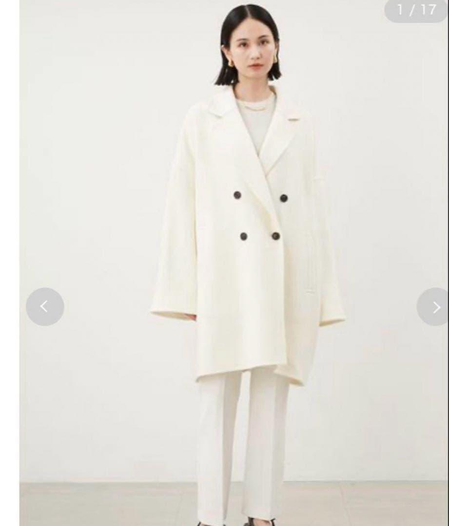 Mila Owen ワイドシルエットダブルブレストコート