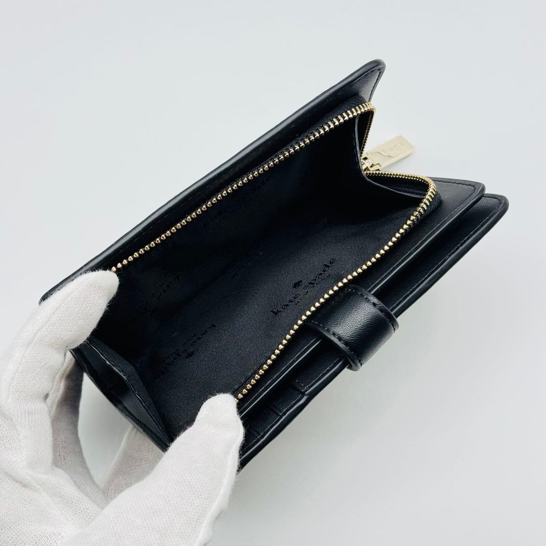 新品ケイトスペードスペード フラワーキャンバスミディアムコンパクトウォレット