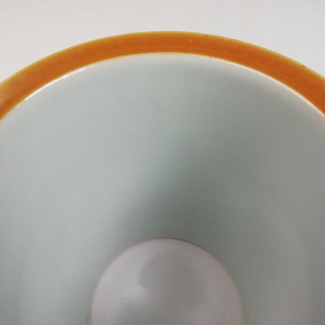 Ｔ９６５　蓋置　『赤絵小文』『三浦竹泉 造』　共箱　茶道具