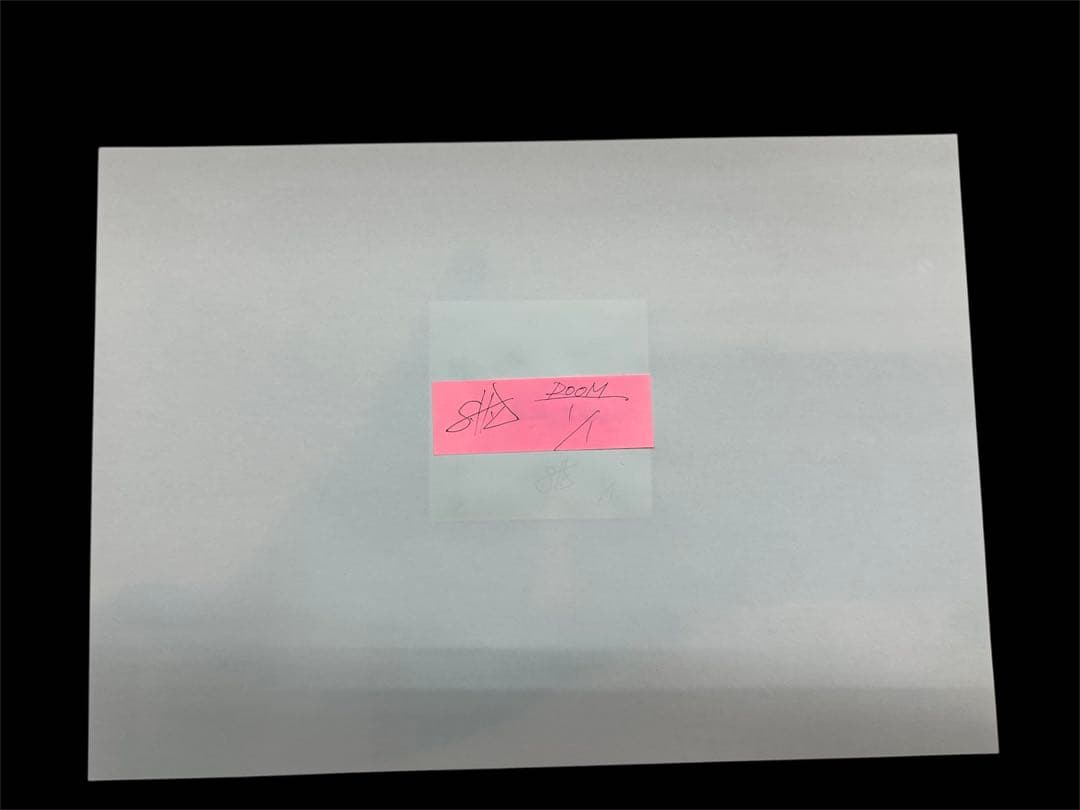 話題のポストイット画家『S.H.O 』　ROOM No. 1/1 サイン入り