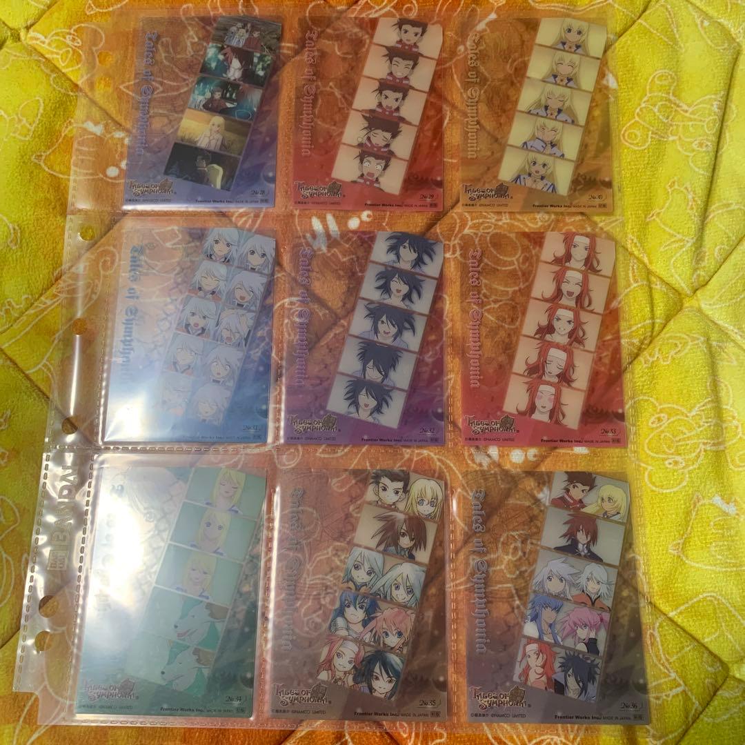 テイルズオブシンフォニア トレーディングカード　フルコンプ、ボックス特典2種