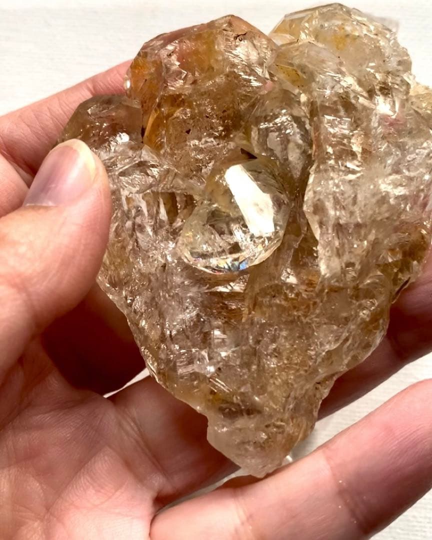 ダイヤモンド系骸骨水晶-14/スケルタルクォーツ/マルチクラスター