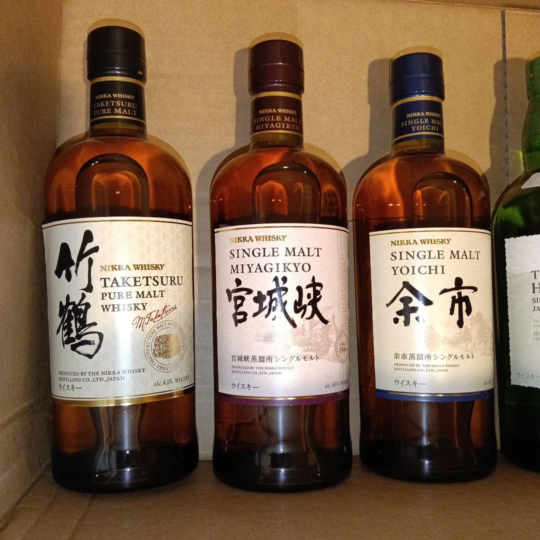 ニッカウヰスキー シングルモルト 5本セット