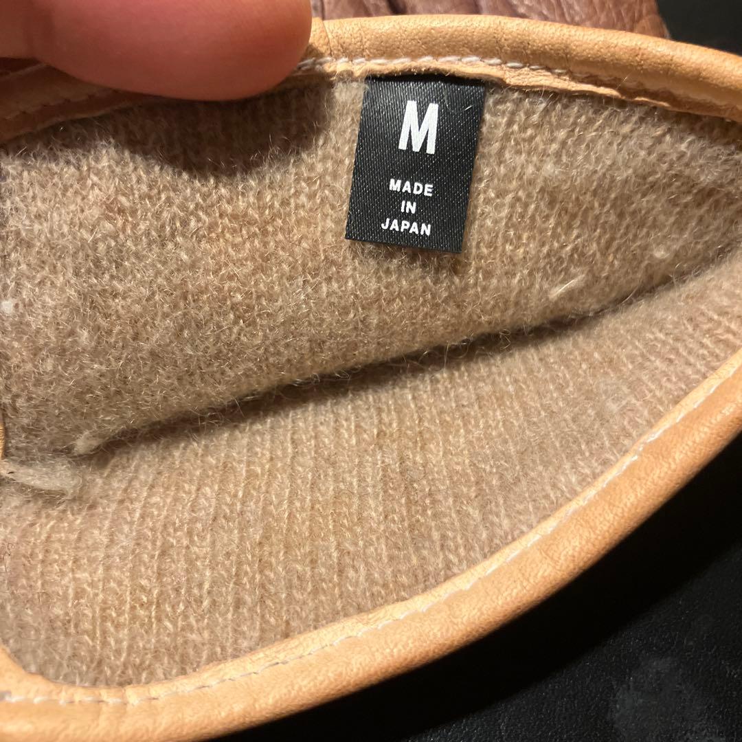 G*8様 moto/motor/レザーグローブ/カシミア