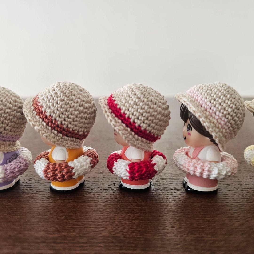 ハンドメイド　なにわ男子　指人形　麦わら帽子&浮き輪セット　オーダー受付中