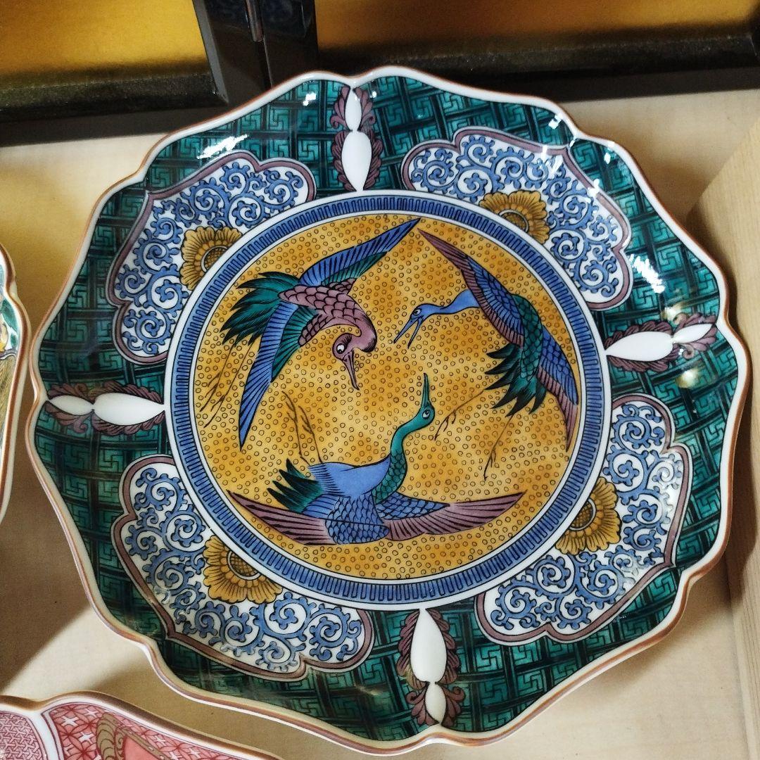 九谷焼　飾皿5枚セット　八郎　九谷焼コレクション