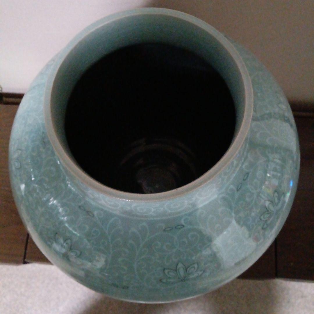韓国陶芸青磁大壺