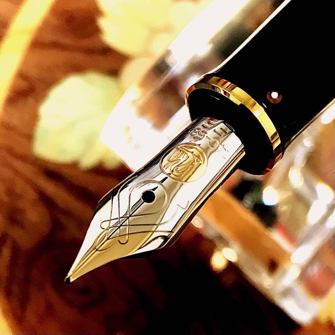 ☆超お勧め☆素晴らしいペリカン万年筆M400（EF)グリーンストライプ☆極上美品