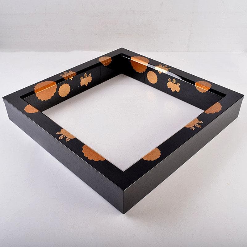 茶道具　加賀蒔絵師　細川司光作　高台寺蒔絵　炉縁　共箱　V　8427A