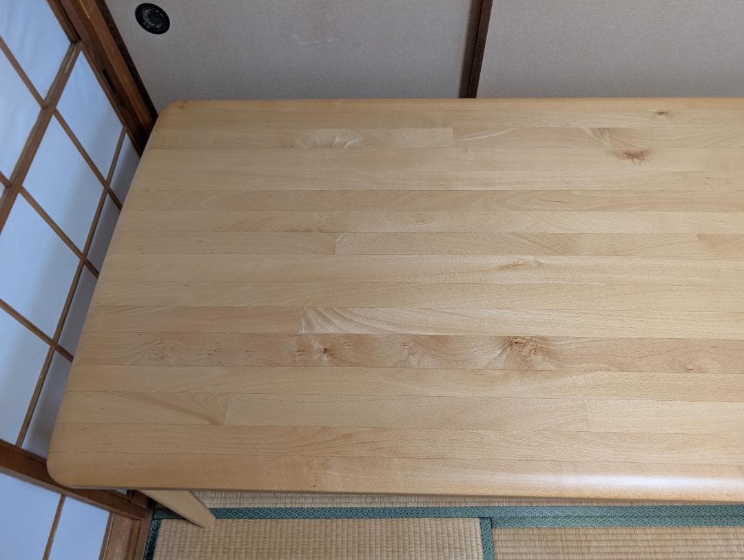 ニトリNコレクション天然木ダイニングテーブル　幅1650×奥行850×高さ700