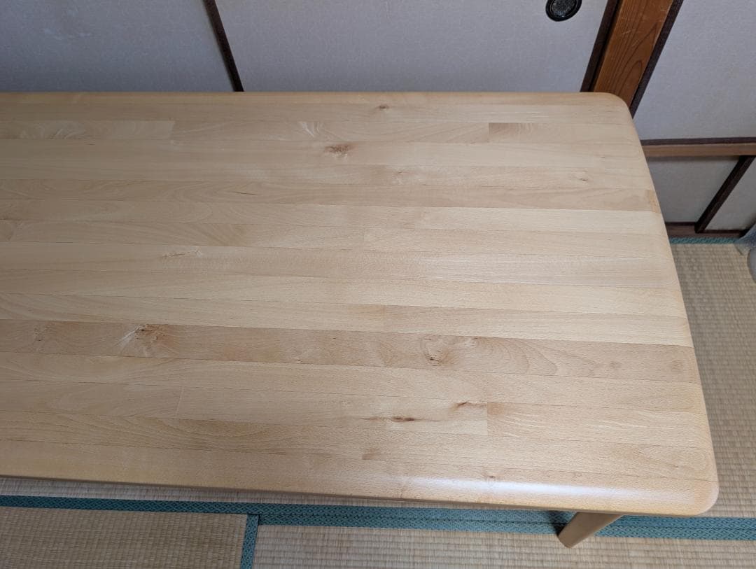 ニトリNコレクション天然木ダイニングテーブル　幅1650×奥行850×高さ700