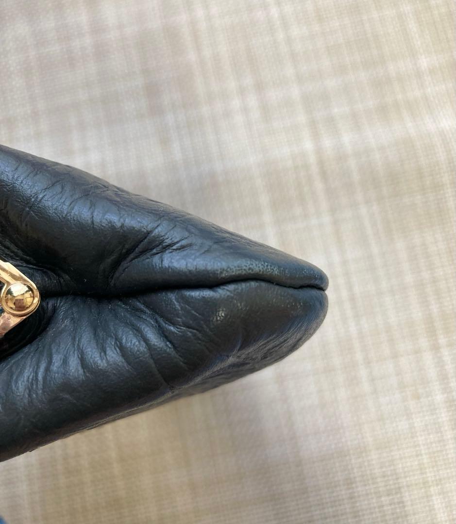 aoneco がま口　長財布　小銭入れ&カードケース付き