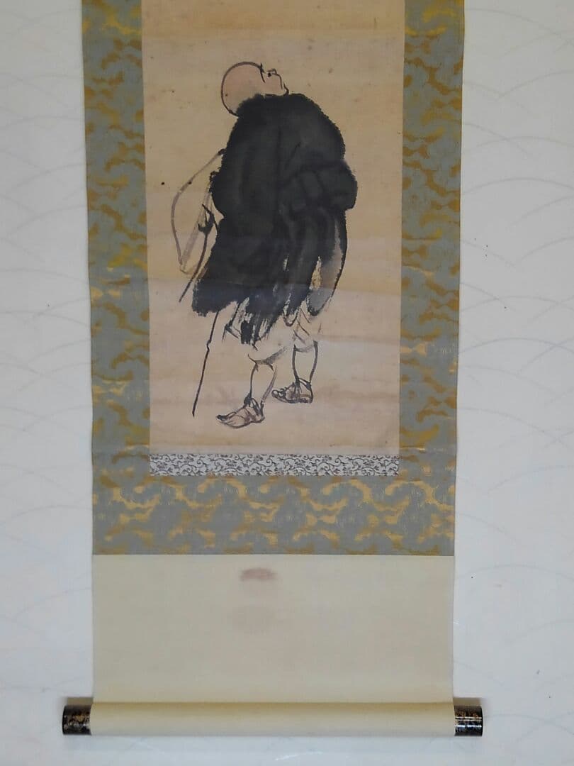 ♥【模写】一茶　古画　掛軸　掛け軸