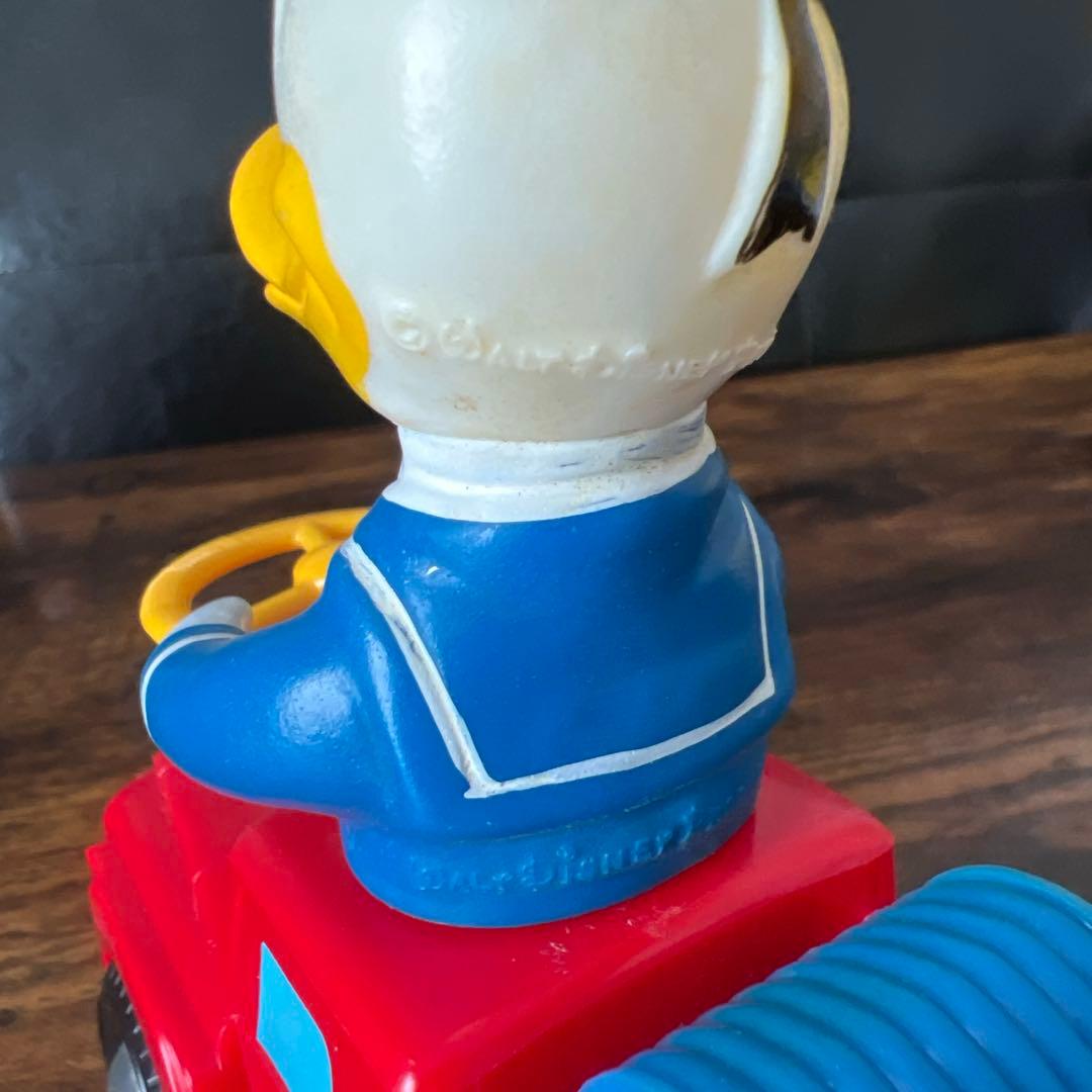 増田屋 レトロ ディズニー ドナルドダック 消防車 ゼンマイ