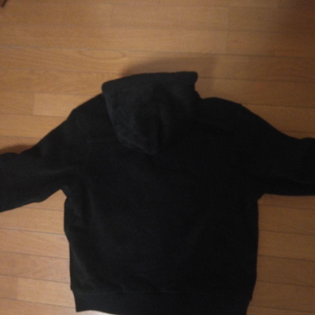 Supreme 黒 フルジッパー パーカー