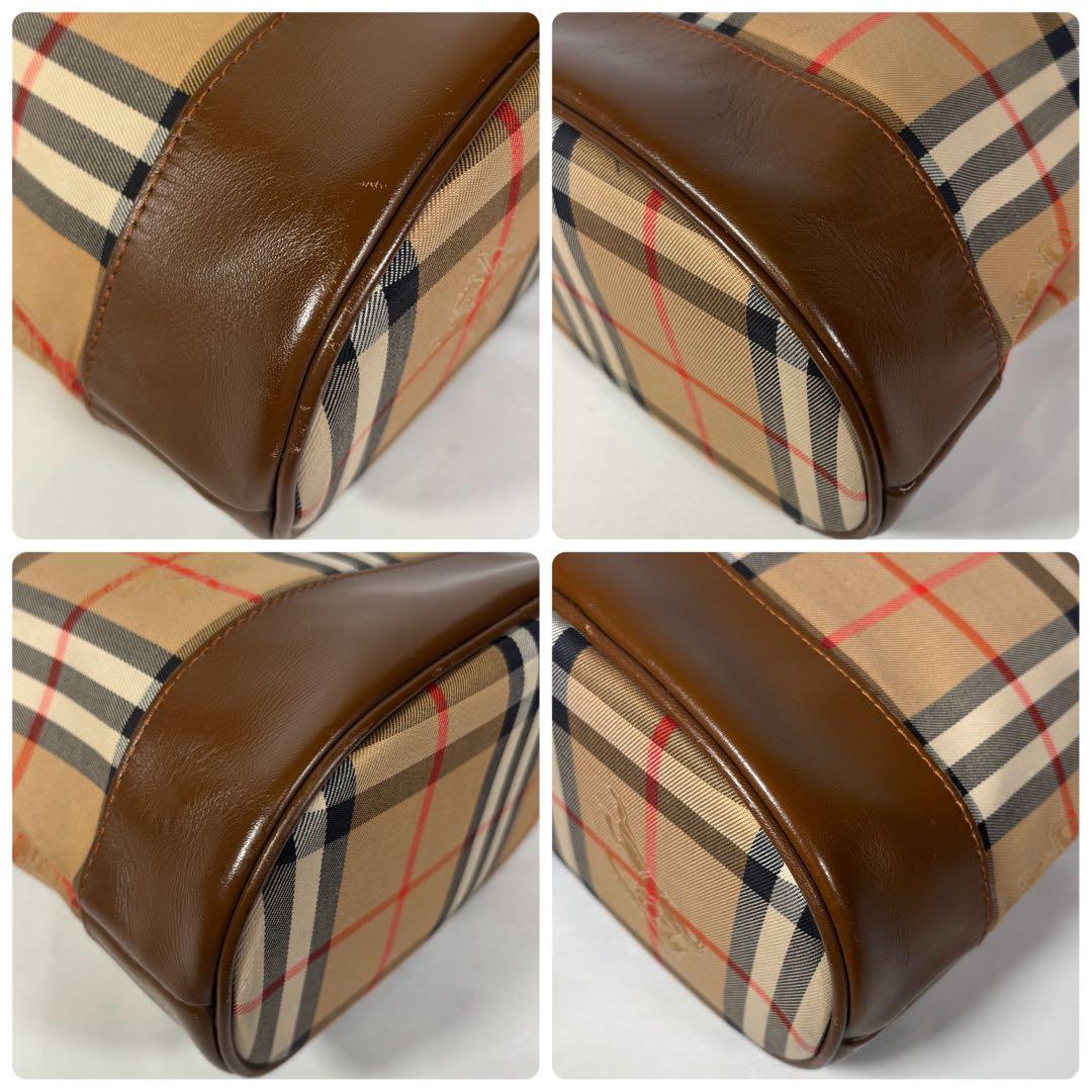 バーバリー ショルダーバッグ トートバッグ 肩掛け 巾着 ノバチェック ベージュ