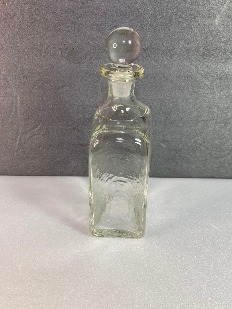 倉敷ガラス　小谷眞三　民藝　民芸　デキャンタ　角瓶　吹きガラス