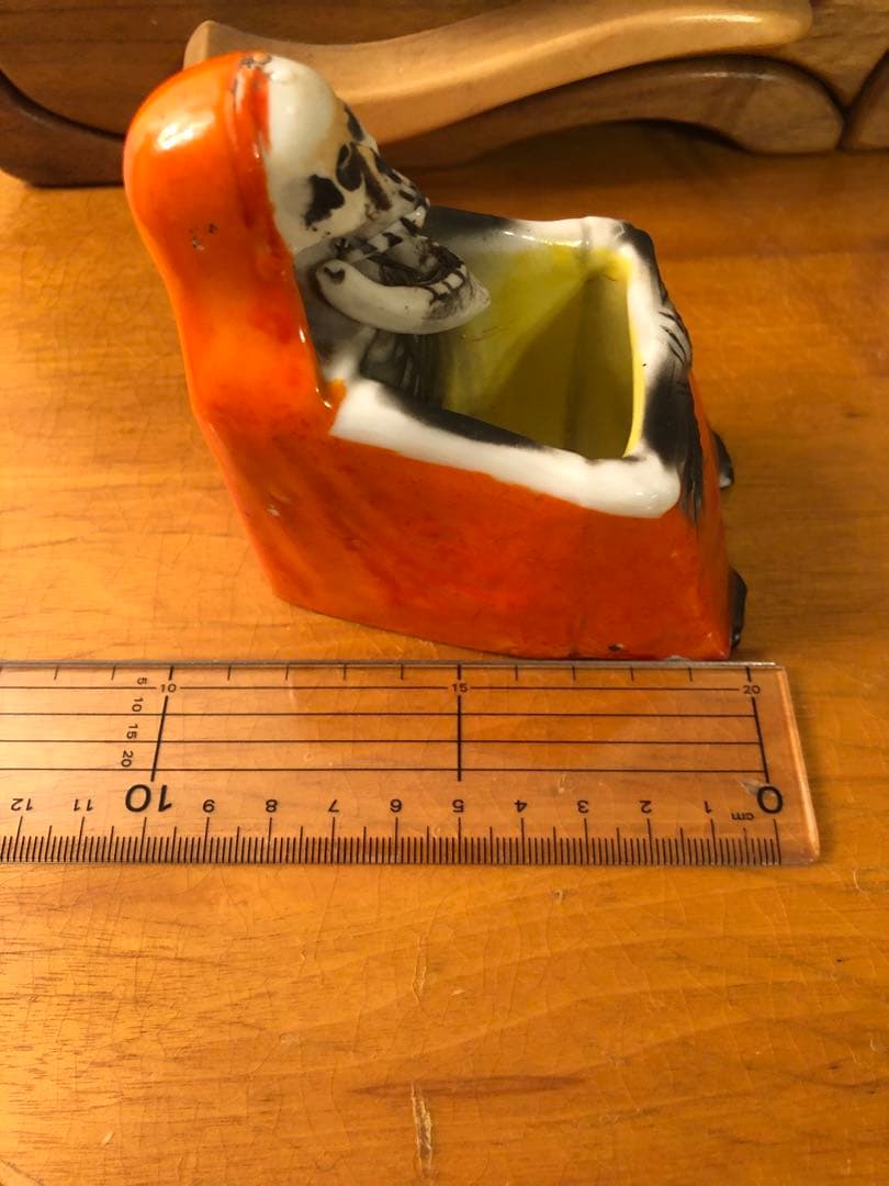 ビンテージ50s Japan スカル　髑髏　骸骨　死神　ミッドセンチュリー