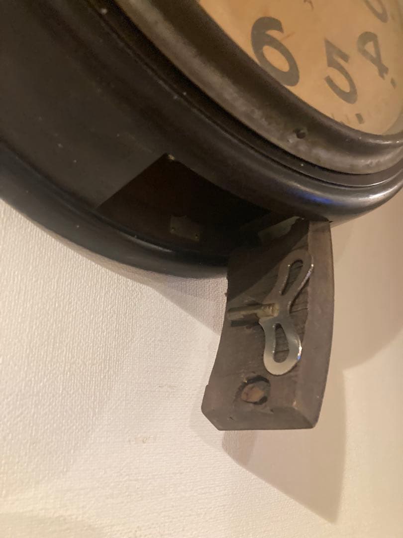 昭和レトロ SEIKOSHAゼンマイ式振り子時計 稼働品 丸型　③