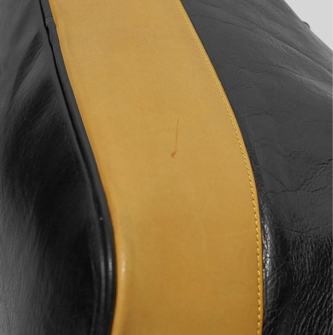 美品★KITAMURA★2wayハンドバッグ★ショルダーバッグ★黒★メタルロック