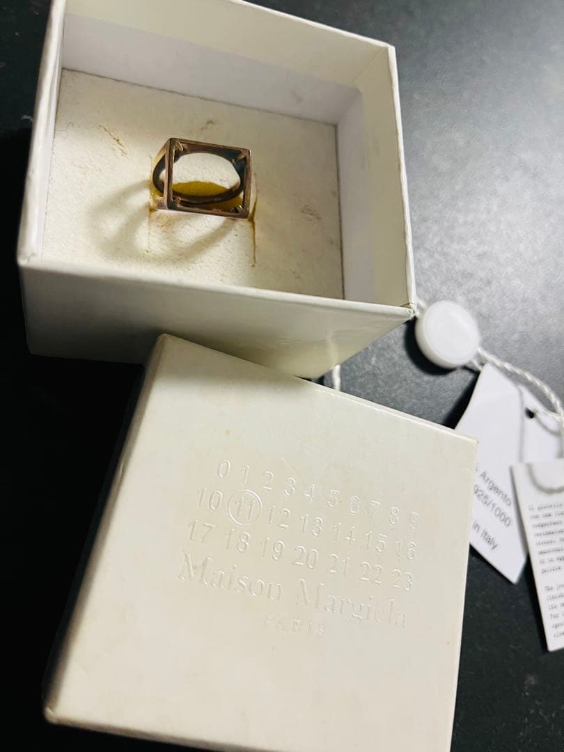 メゾン マルジェラ 4ステッチ リング シルバー製 指輪