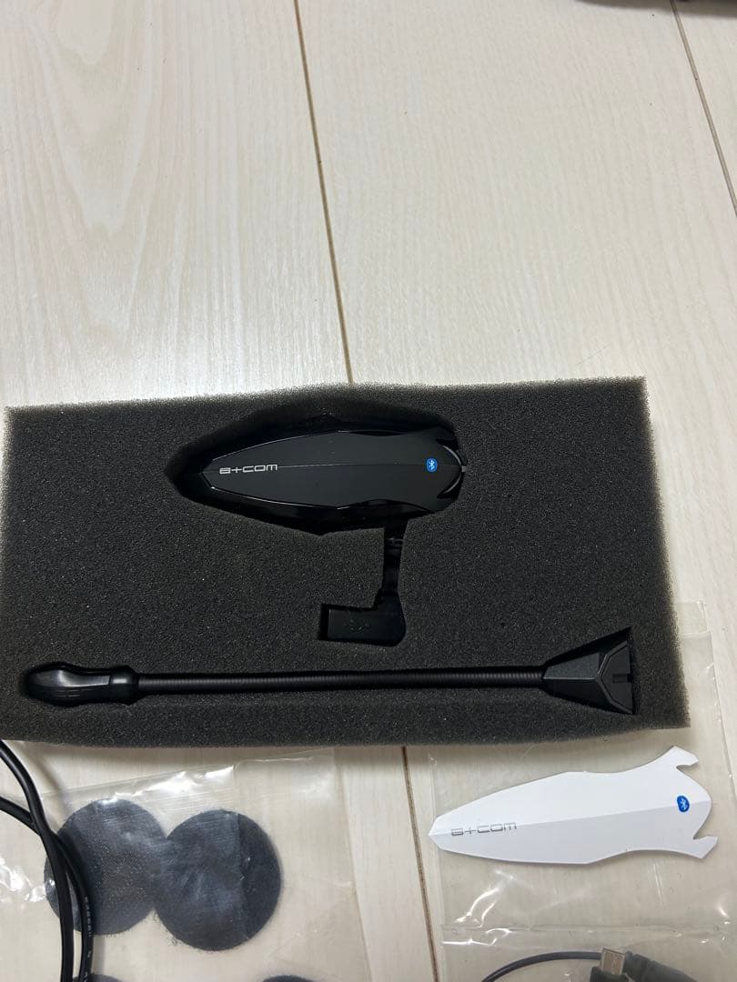 B+COM SB5X ビーコム サインハウス インカム　ブラック　白プレート付き