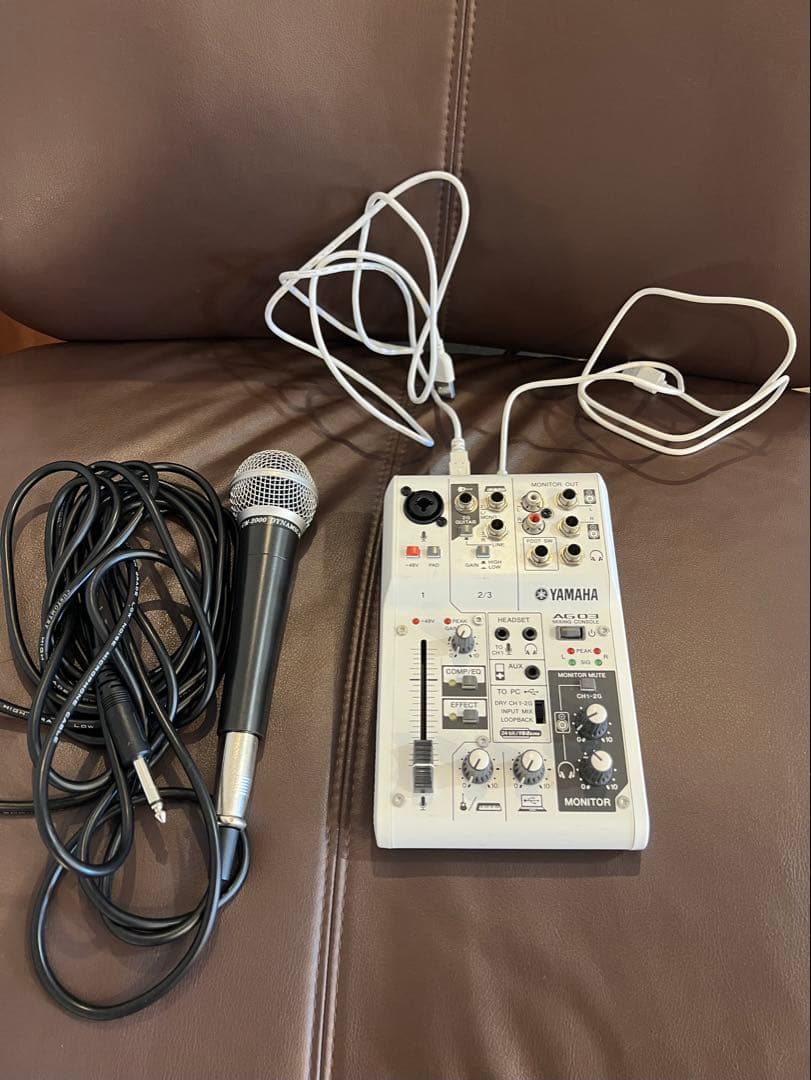 マイクなしYAMAHA AG03 ミキサー オーディオインターフェイス アダプタ