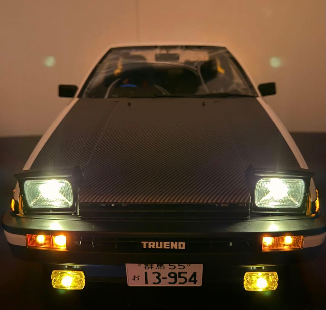 ディアゴスティーニ1/8 頭文字DのAE86ハチロクカスタム完成品