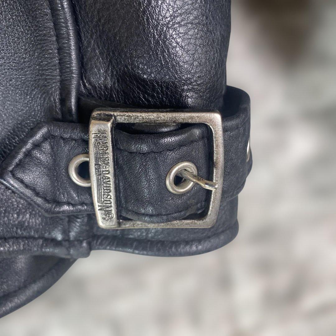 美品　ハーレーダビッドソン　シングル ライダージャケット　レザージャケット 黒