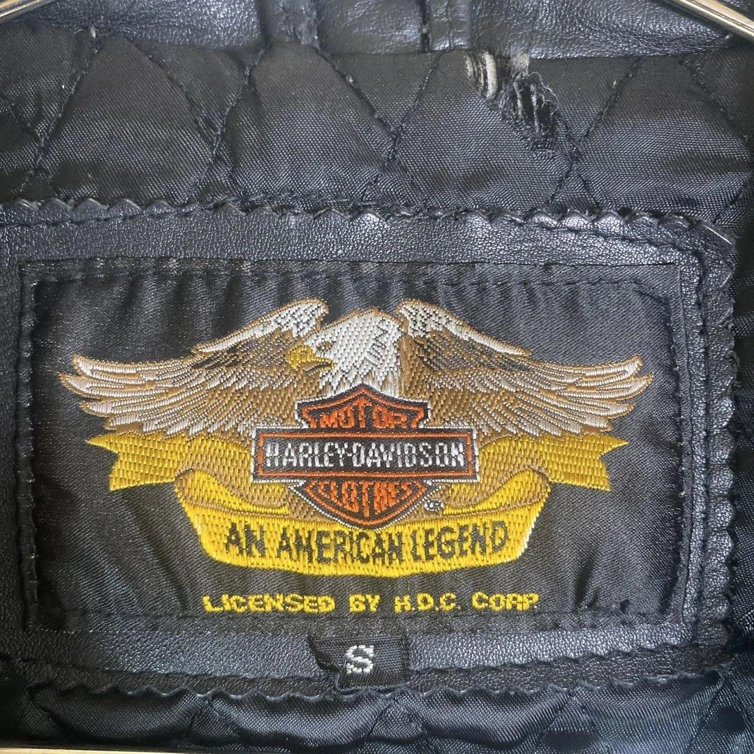美品　ハーレーダビッドソン　シングル ライダージャケット　レザージャケット 黒