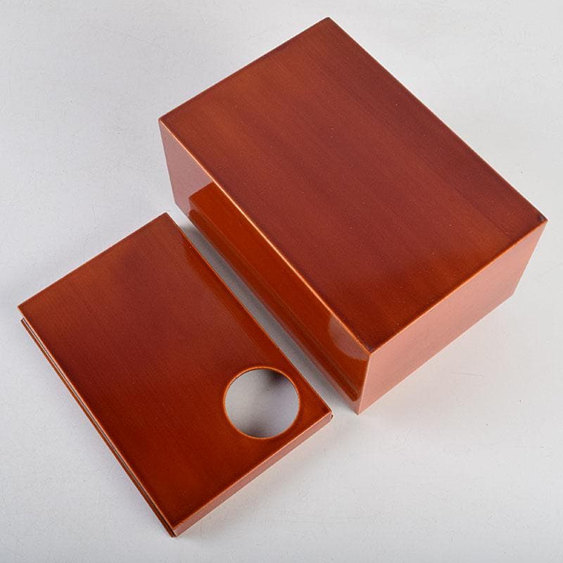 茶道具　春慶塗　利休茶箱　棗　黒楽茶碗など　七点　一式　M　R9432