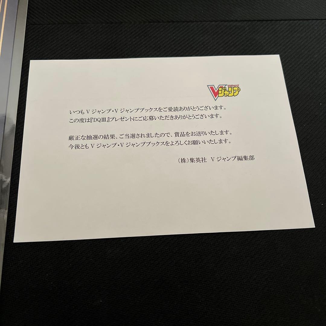 【限定100名】Vジャンプ特製ドラゴンクエスト3 メタリックポスター　当選品