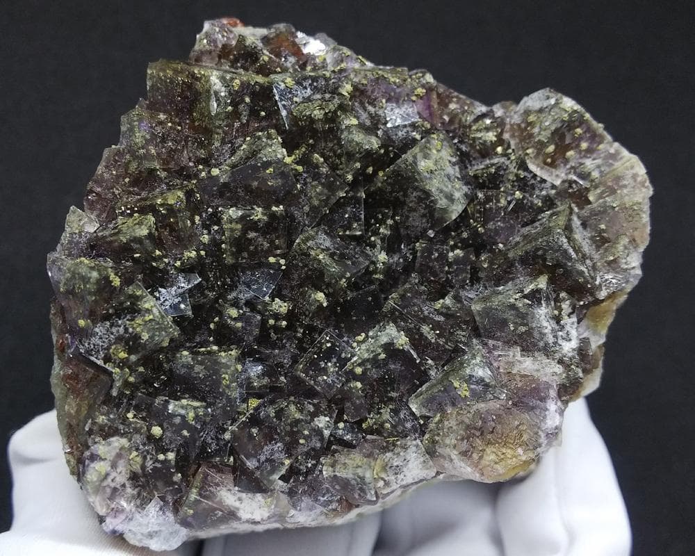 284 マルチカラー フローライト＆キャルコパイライト ドイツ産