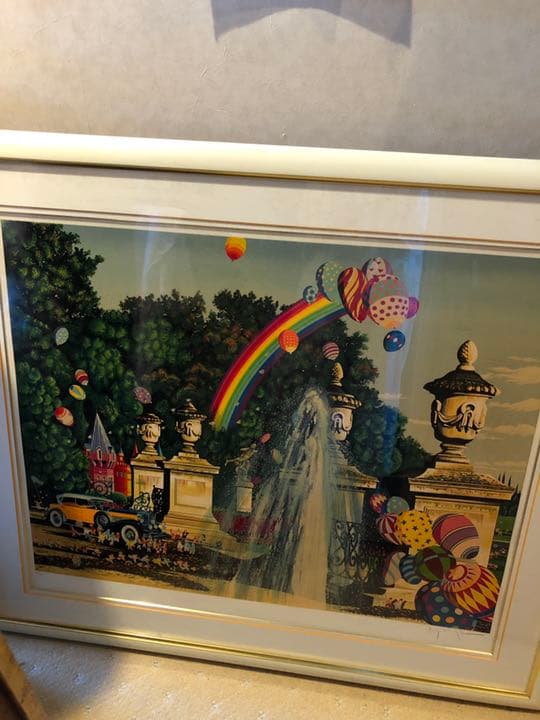 ヒロヤマガタ　絵画　コートヤードファウンテン