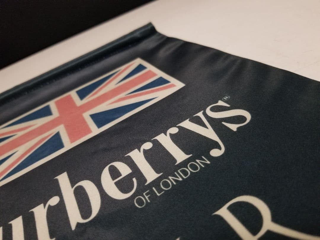 非売品　ヴィンテージ　バーバリー　什器　無垢　銅　真鍮　無垢　スタンド　フラッグ