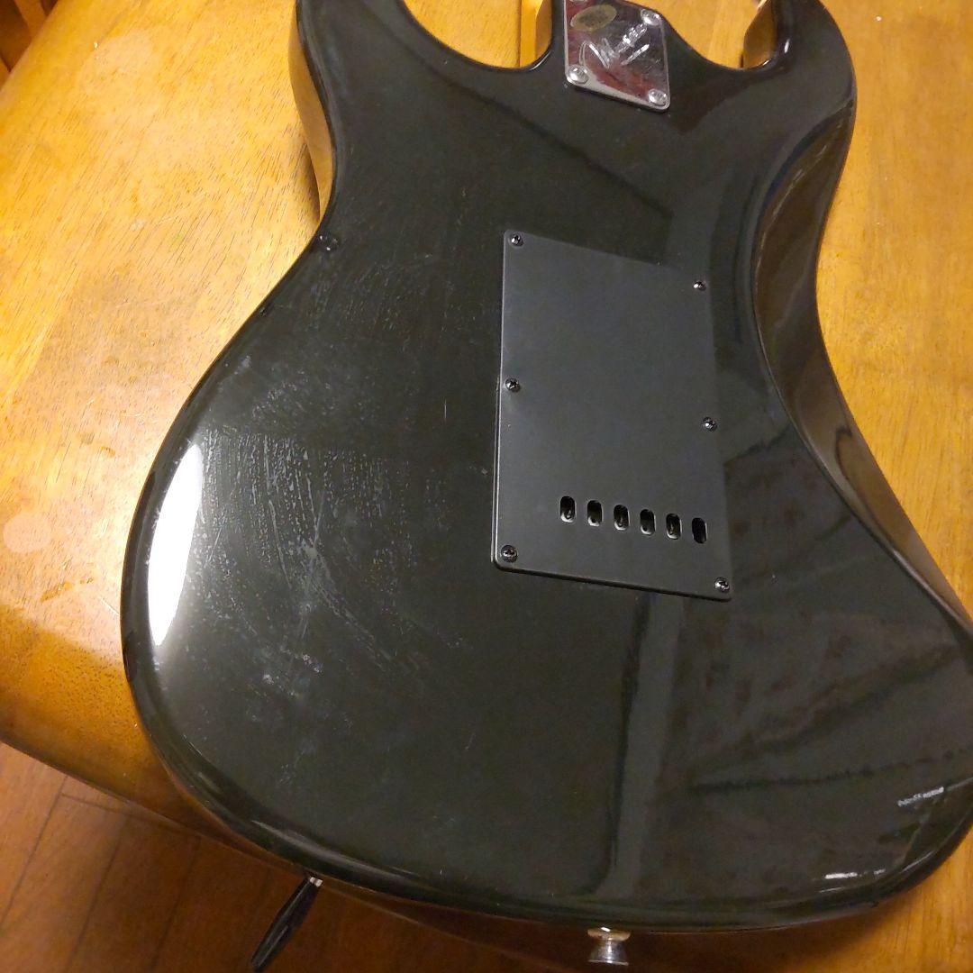 格安！Mavis 石橋製作所製 エレキギター 黒 ソフトケース、各種付属品付き