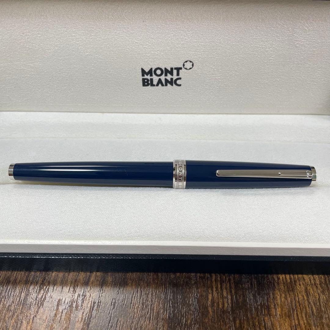 美品☆即筆記可☆モンブラン PIX　ローラーボール　キャップ式　ネイビー