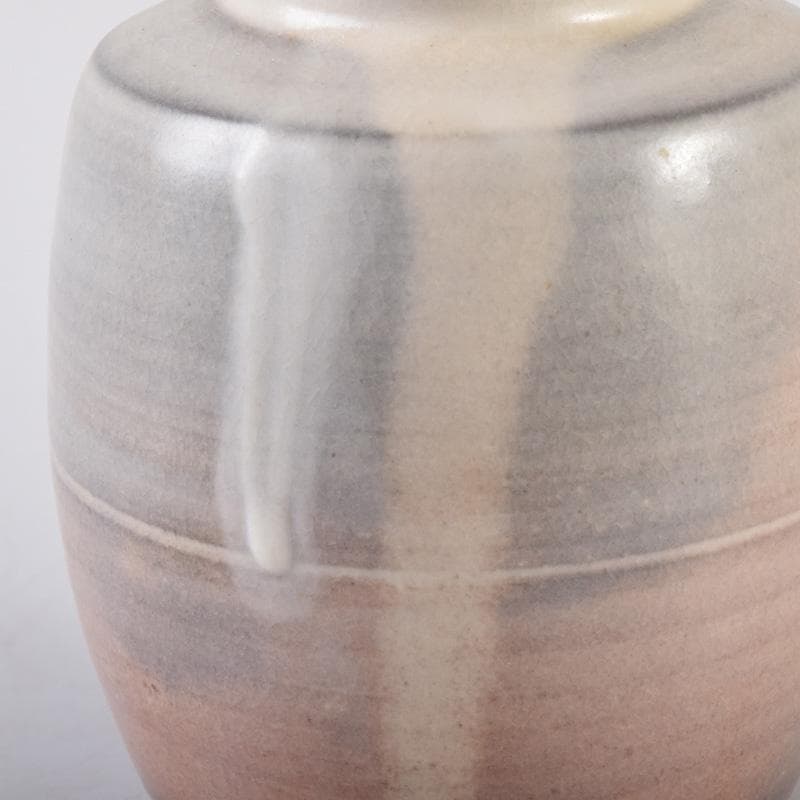 ココ　萩焼　大谷桂仙作　茶入　仕覆付　紫野　小堀卓巌極め箱　V　7381