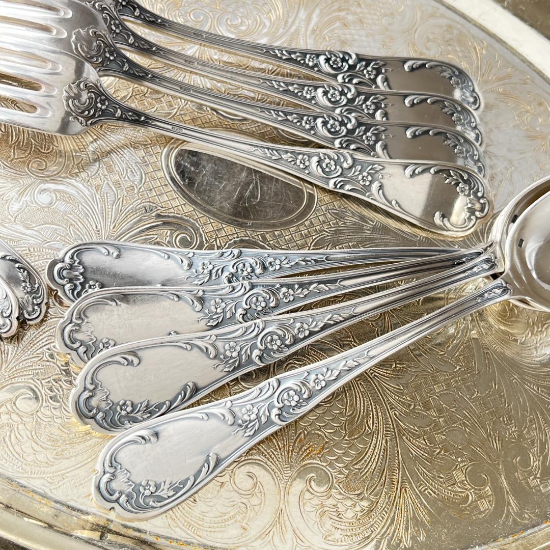 【仏蘭西】 Louis XV カトラリーセット12本 ルイ15世様式